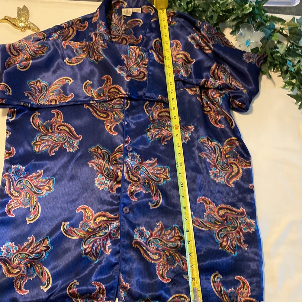 London Navy Blue Beautiful Paisley Design Pajamas Pants Set - Picture 10 of 15